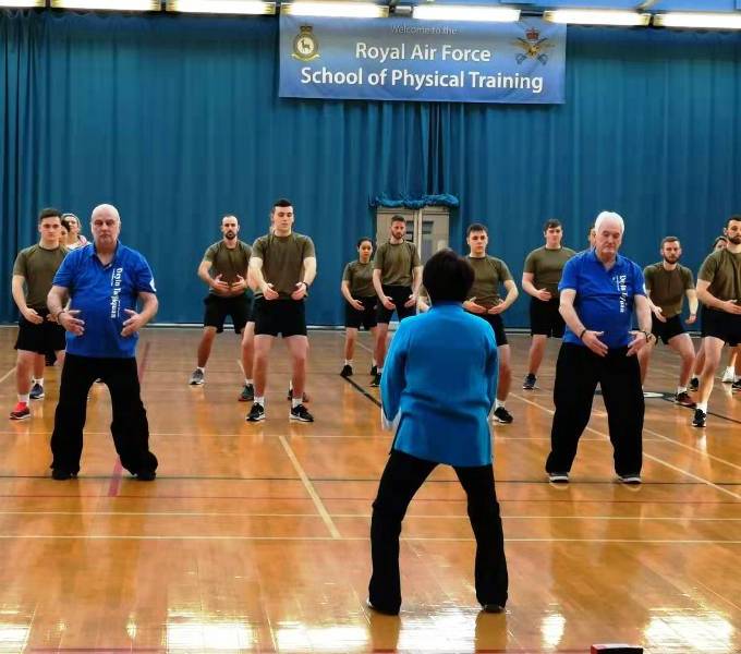 Health Qigong Entering Royal Air Force School of Physical Training in UK