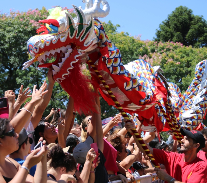 Argentine Health Qigong Association Appeared at Spring Festival Temple Fair