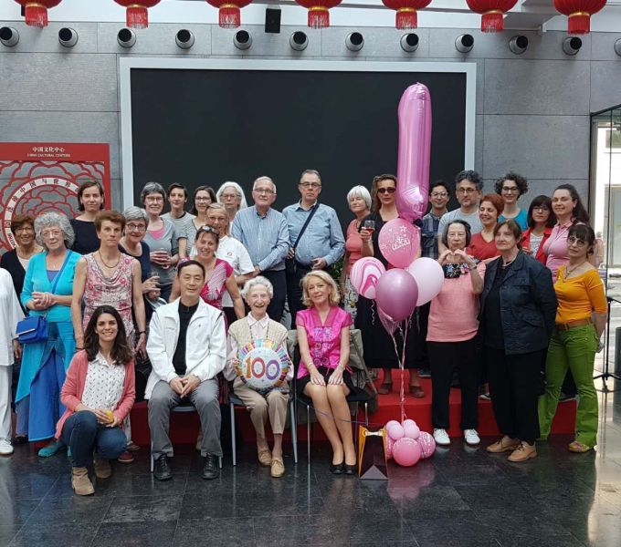 100-Year Old Health Qigong Practicer in Belgium