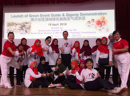 Qigong Demonstration in Singaporean community